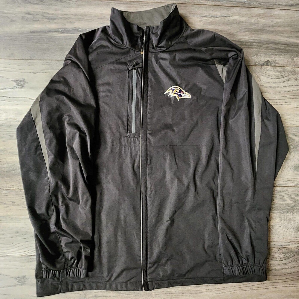 Baltimore Ravens Antigua Zip Fleece Pullover Jacket Mens XXL NFL Football